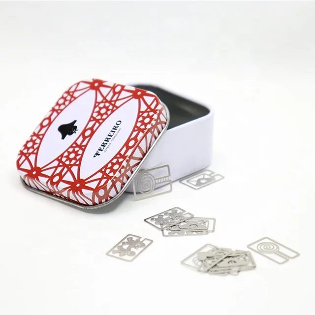 Small Square 56cm Customized Logo Printing Empty Tin Box Storage Clip Silk Scarf Jewelry Mint Metal Tinplate Packaging Tin Cans