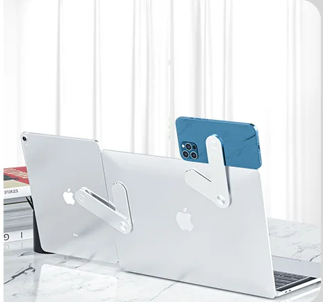 Portable Magnetic Laptop Phone Holder, Double Screen Expansion Magnetic Laptop Phone Holder Laptop Accessories