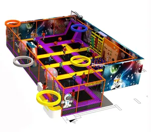 Outdoor Indoor Trampoline Park for Kids With Foam Pit