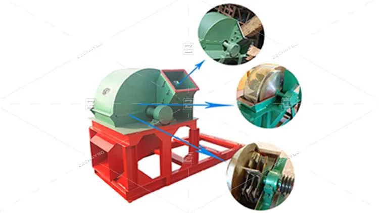 Electric Wood Hammer Mill for Sawdust Making