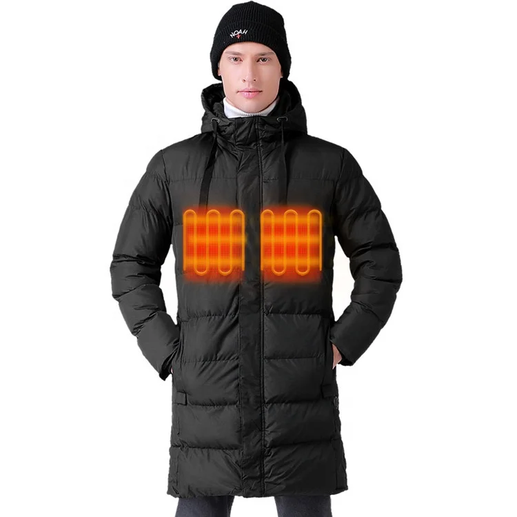 heated down jacket womens