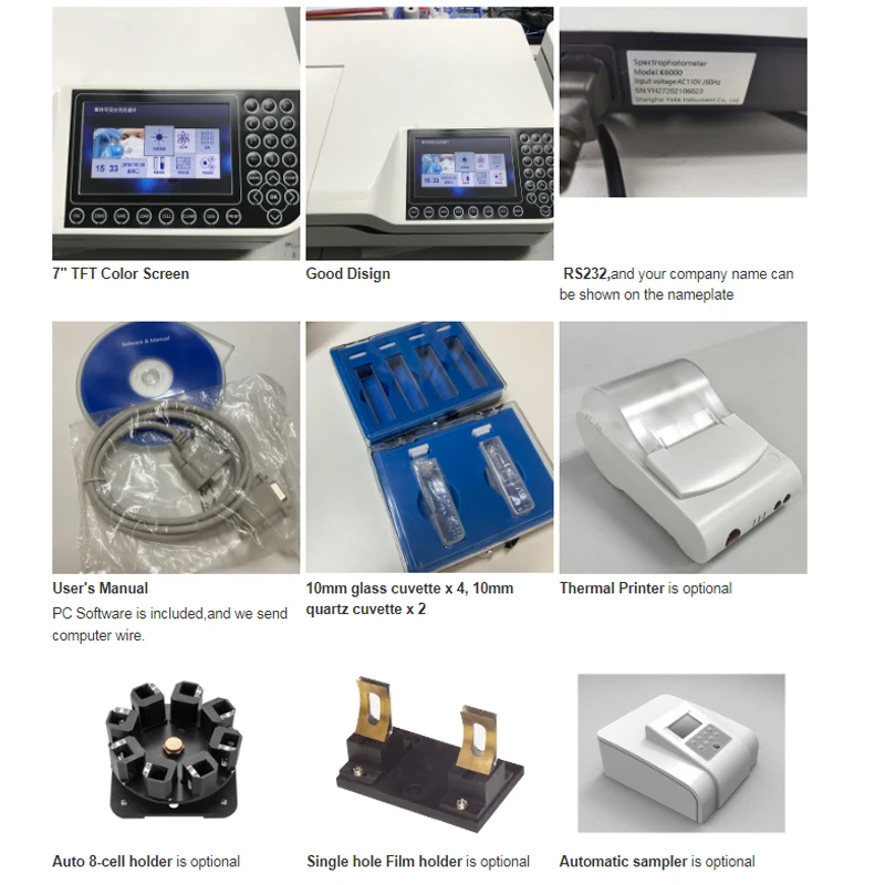 UV-Vis Double Beam Spectrometer Lab Setup Spectrophotometer with Price ...