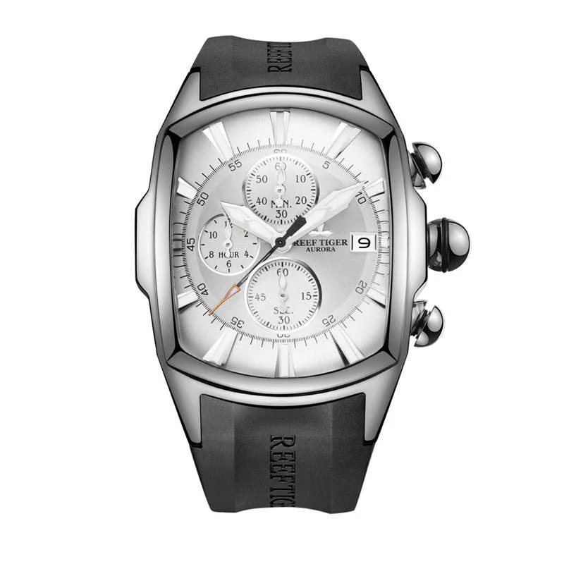 【稼動】REEF TIGER AURORA 腕時計　RGA3069-T REEF TIGER RGA3069-T Men's Chronograph Sport Watch, Waterproof