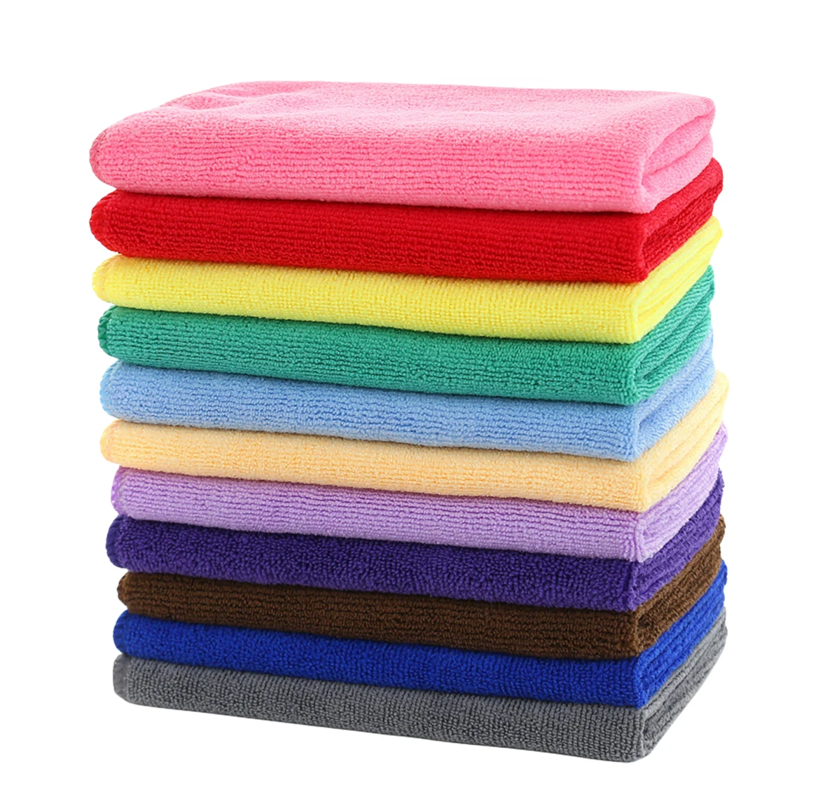 80% Polyester 20% Polyamide Microfiber Cleaning Cloth Warp Knitted ...