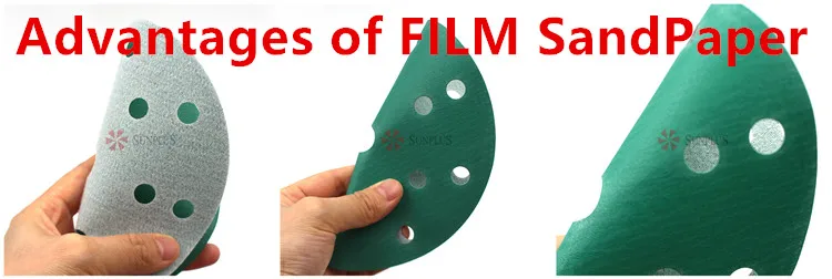 Abrasive Sanding Discs SUNPLUS Most Popular 40 60 80 100 120 180 240 320 Grit Car Sanding Hook And Loop Sandpaper Discs