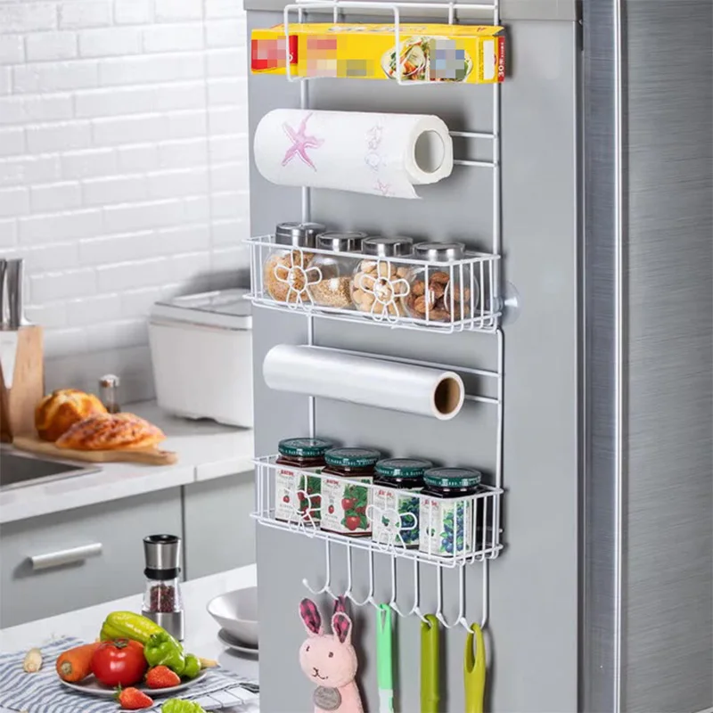 Organize Your Refrigerator with a Large Suction Cup Spice Rack