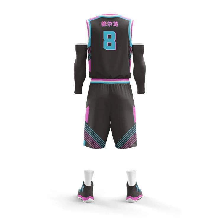 Source custom design team basketball uniform Pink women basketball