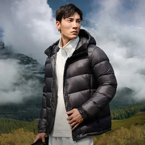 Pelliot New Arrival High Quality Down Jacket Goose Down Jackets Fashion Men 1000 Fill Power Windproof Warm Ultralight White