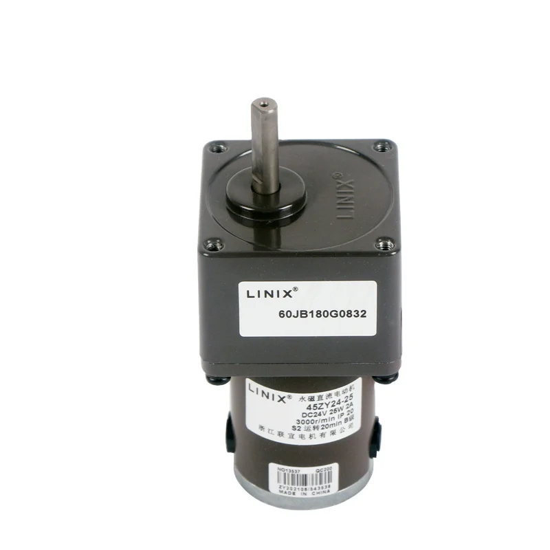 LINIX 45ZY24-25/60JB PMDC Gear Motor for Amusement Equipment