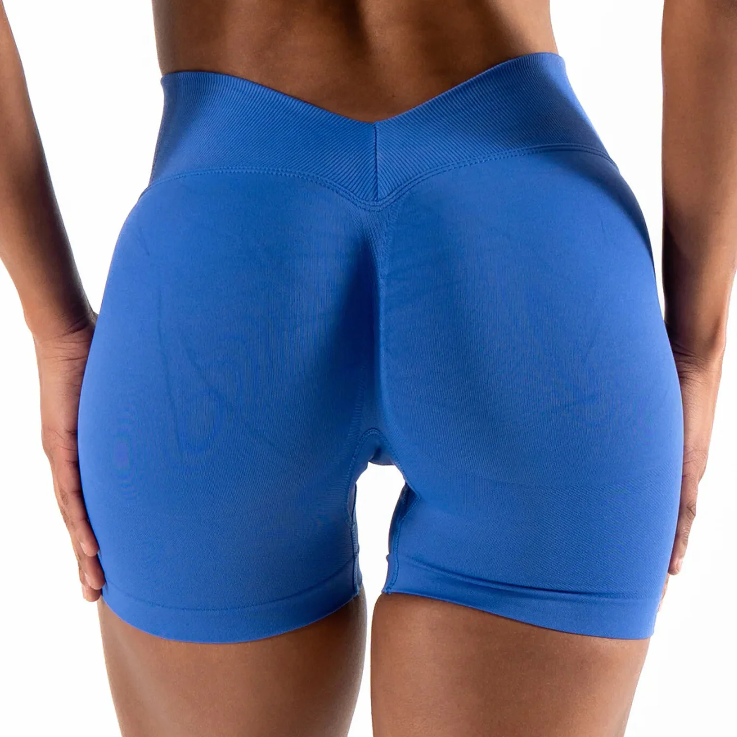 V-Waist Fitness Shorts Tight-Fitting High-Elastic Breathable Waterproof Quick Dry Three- detail