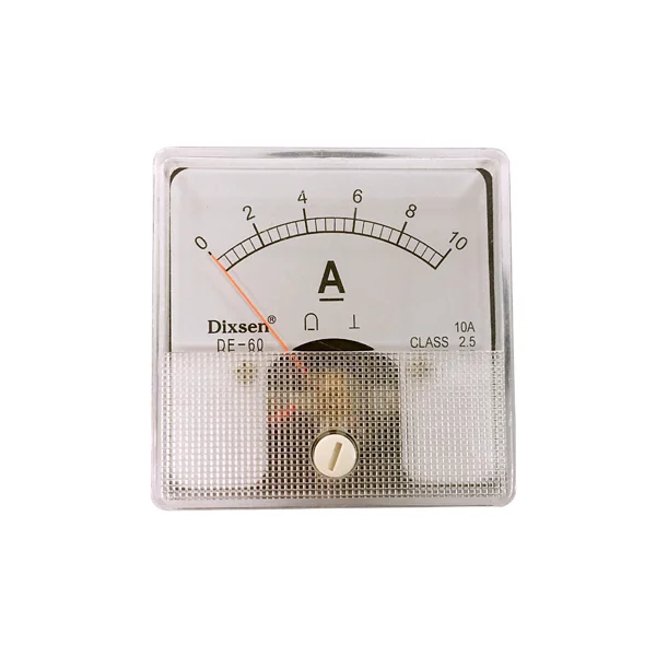 Micro Multi DC 0-10 Amp Analog Ac Ampere Meter Ammeter Ac Voltmeter 60x60