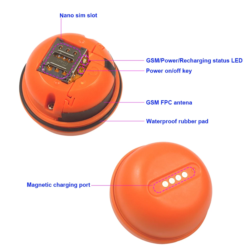 Factory OEM Waterproof Mini GPS Tracker for Pets, Anti-lost Real Time Dog Cat Birds Micro GPS Tracking Device
