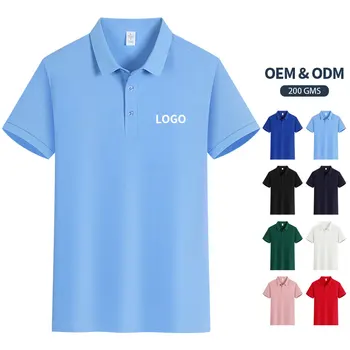 Oem Wholesale High Quality Elasticity Ice Sensation Cotton Spandex Tracksuit for Men Polo T-shirt Tennis Wear Polo Shirt