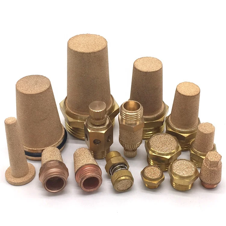 Copper Powder Sintered Muffler Filter Bronze Microporous Metal Silencer