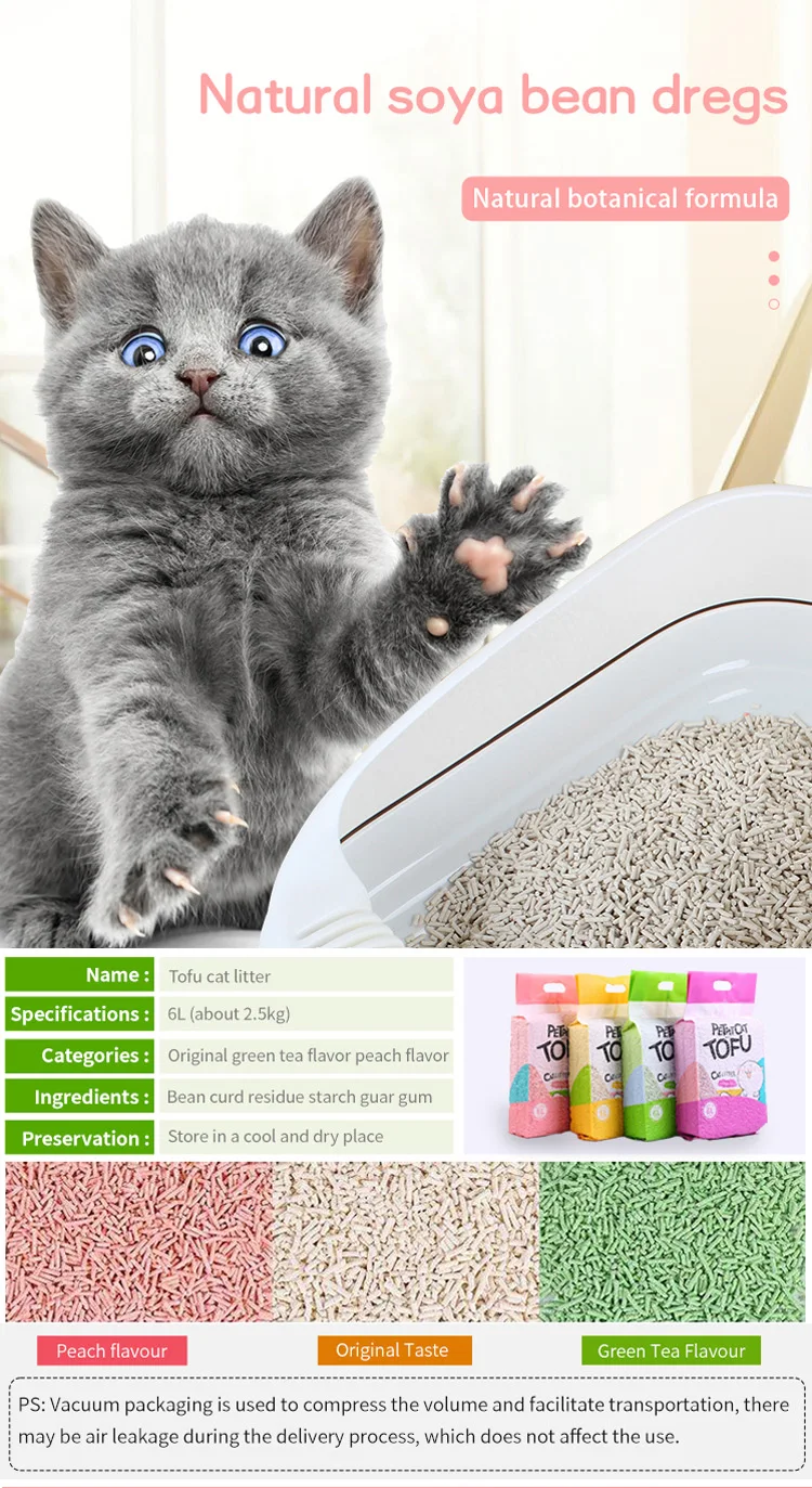 Wholesale Buy Disposal Tofu Cat Litter Bentonite Cat Litter Tofu Biodegradable Plant Clumping