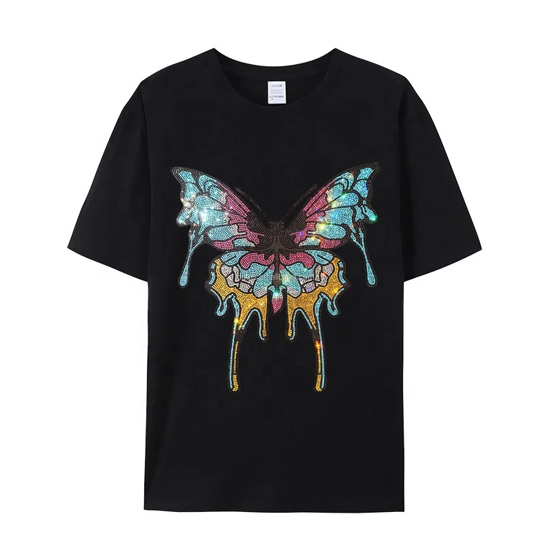 Free sample Ready tiger design iron on wholesale rhinestone template heat transfer