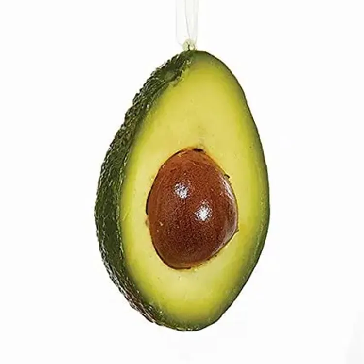 Custom avocado croissant grilled cheese sandwich fruit bread fast food hand painted blown glass christmas tree hanging ornaments supplier