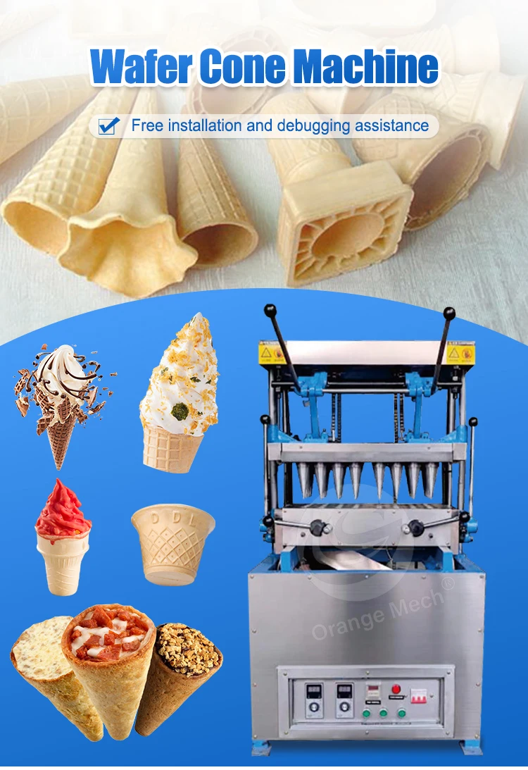 Orme China Shaped Waffle Ice Cone Make Edible Cookie Coffee Cup Waffle