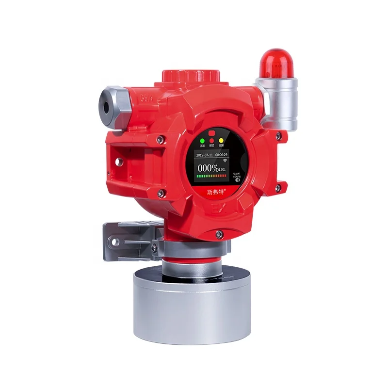 4 Gas Detector Fixed Multi Gas Detector LEL CO O2 H2S Detector With LCD Display RS485