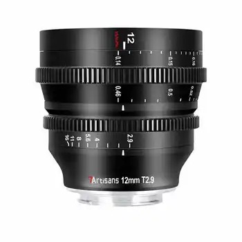 7artisans 12mm T2.9 Large Aperture Photoelectric APS-C MF Ultra Wide Angle Cine Lens for E/FX/M43/EOS-R/Z/L detail image
