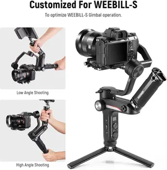 NEEWER Sling Handle Grip for WEEBILL-S Only, Handgrip with Cold Shoe, 1/4" Thread, 1/4" Thumb Screw, 3/8" ARRI Locating Holes detail image