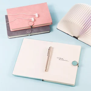 Customized A5 Hardcover Promotion Notebook Leather Cover Journal Note Book Manufacturing