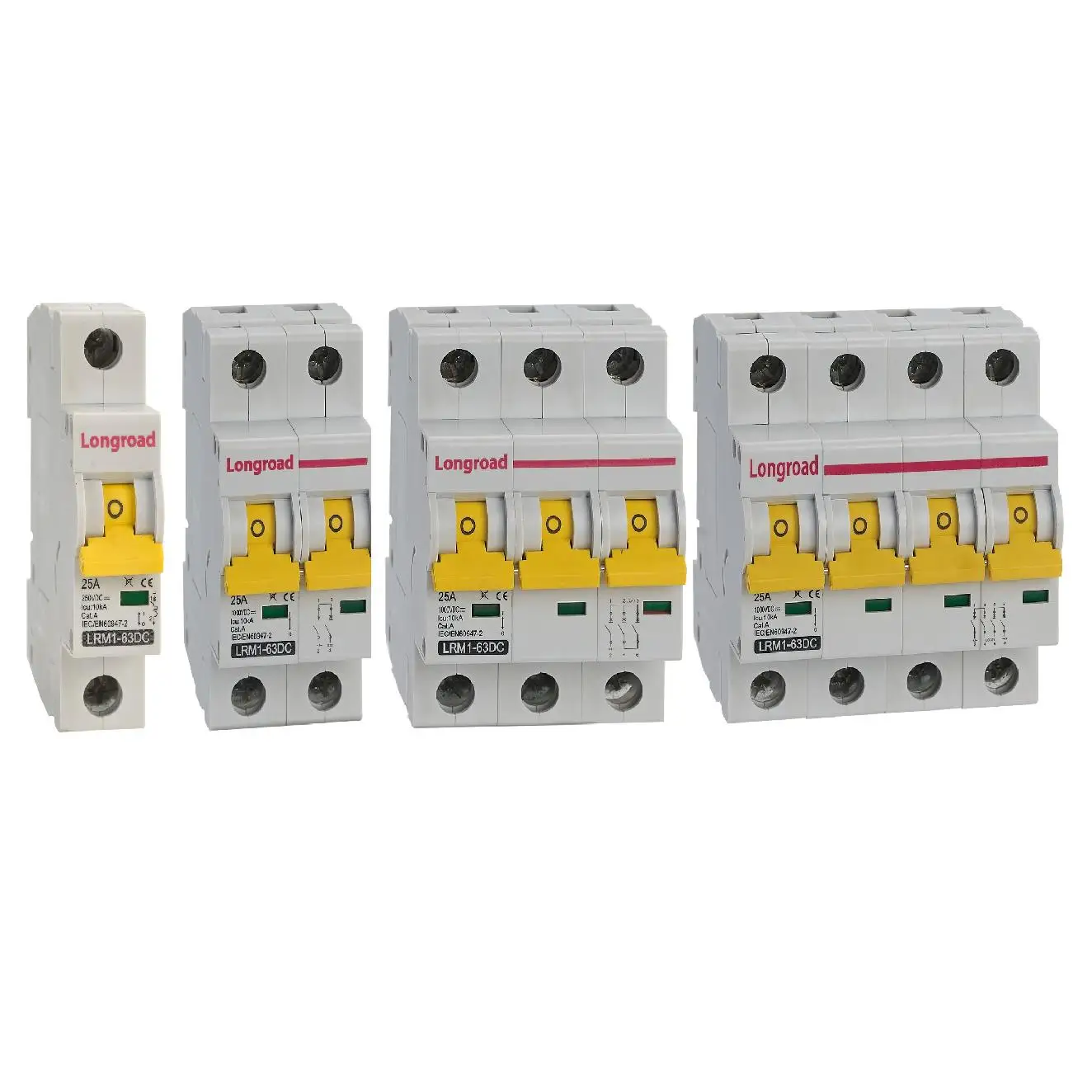 VECAS Electrical Breakers 1P 2P 3P 4P 6A 10A 16A 20A 25A 32A 40A 50A 63A 230V 400V Ac Dc Mcb Dz47 Miniature Circuit Breaker