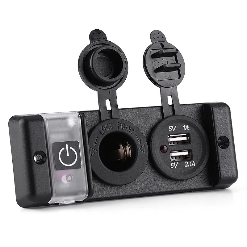 12v cigarette lighter switch 12V Car Cigarette Lighter Socket Splitter