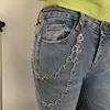 White K single-layer trouser chain