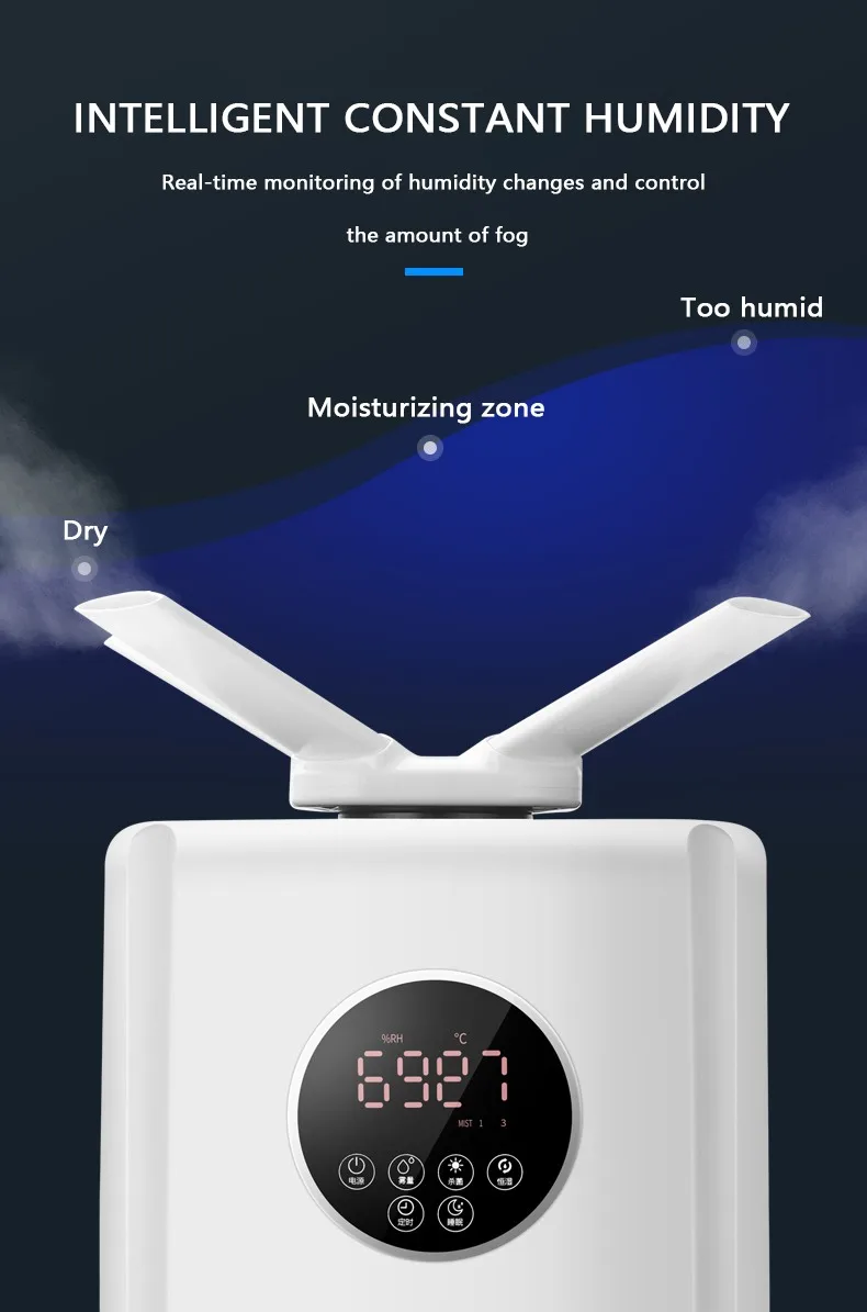 Source Factory Price Oem Customized 21L Home 110w Large Cool Mist Top Filling Industrial Ultrasonic Air Humidifier For Bedroom