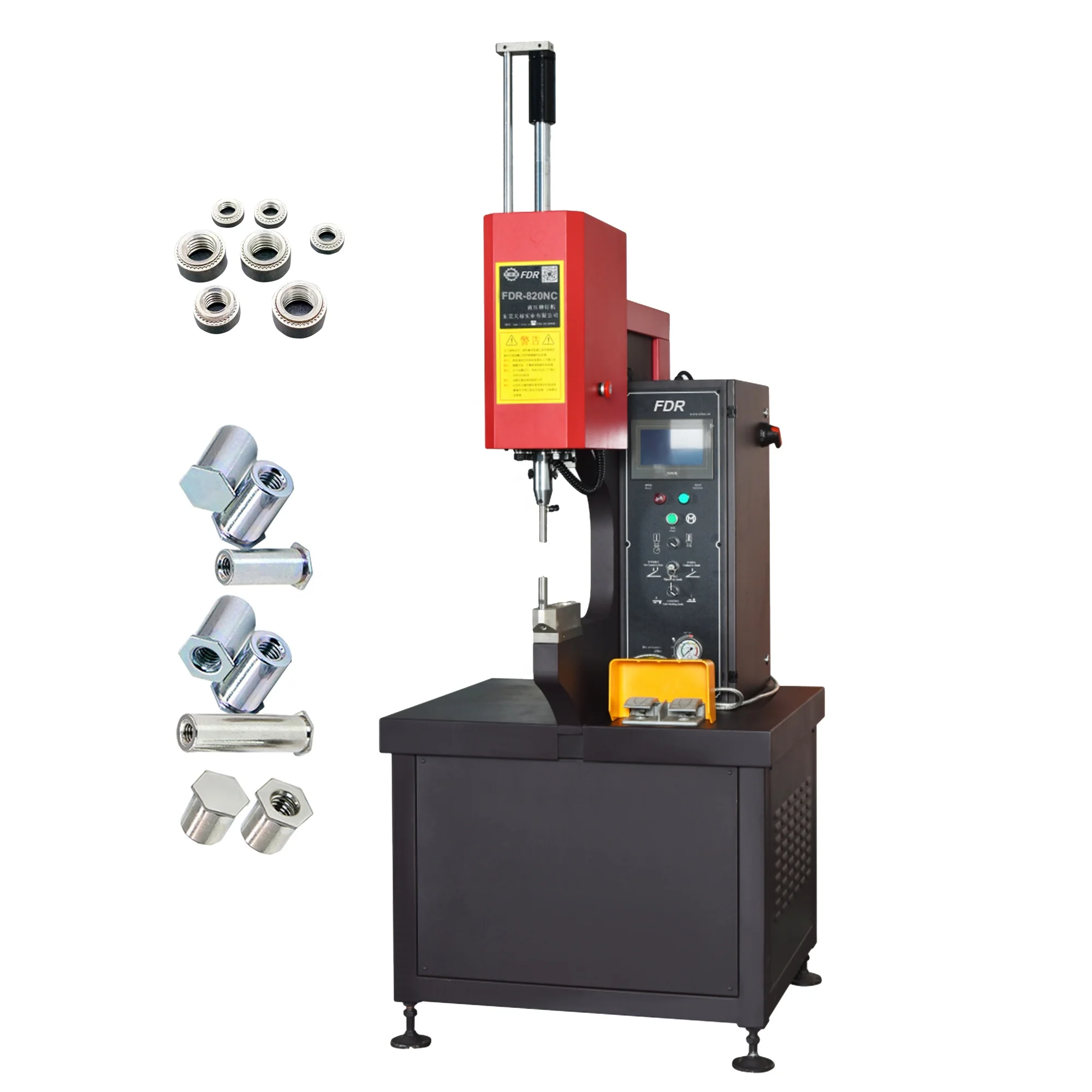 Automatic CNC Riveting Press Machine China's Sheet Metal Clinching Welding Machine PLC Touch Screen System Motor Core Component
