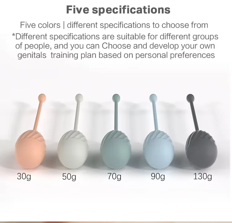 5pcs Set Beginner-friendly Silicone Kegel Weight Massager Safe Ben Wa Ball for Vagina Tightening Exercise Trainer for Pelvic