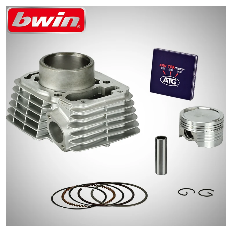 Мотоциклетные комплекты цилиндров TITAN 150 / NXR150 149cc четырехтактный двигатель в сборе запасные части алюминиевое поршневое кольцо для