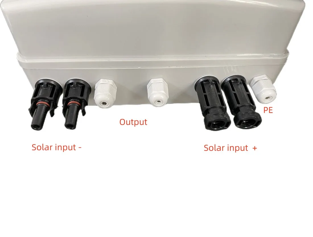 Solar Combiner Box 1 2 3 4 5 6 8 string in Input 1 2 string Out Output 500V 1000V DC plastic HA photovoltaic PV Combiner Box