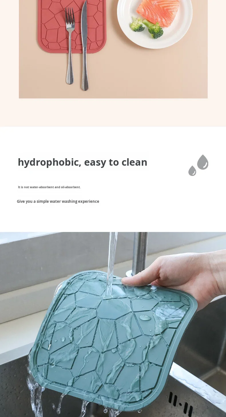 Modern Food-grade Silicone Multi-functional Round Table Mat Heat Resistant High-Temperature Resistant Anti-Slip Pot Mat supplier