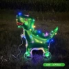 Led Colorful Green Elephants