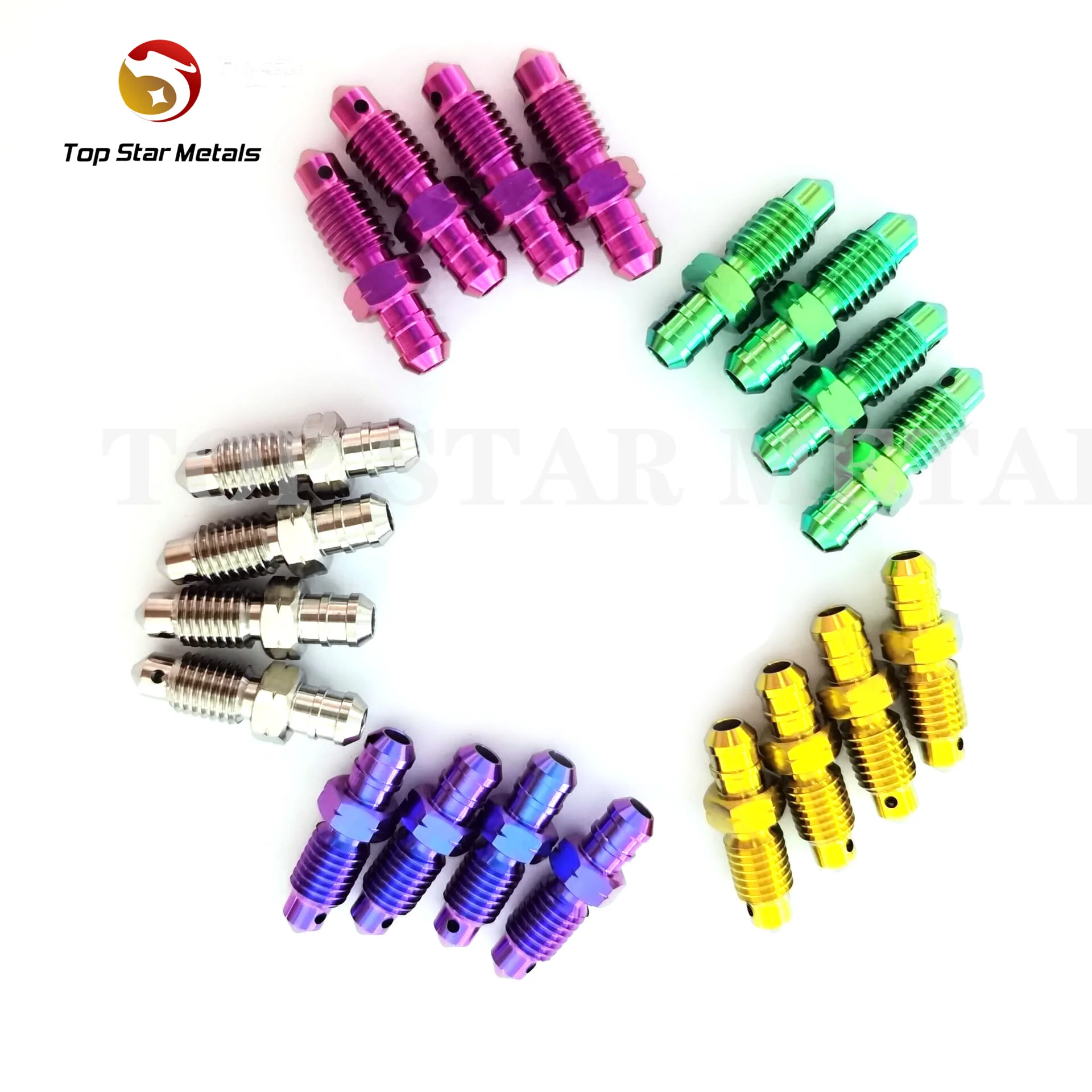 Titst M7 Titanium Bleed Nipples M7x1.0 Brake Caliper/master Cylinder Bleed Nipple Air Bleeder