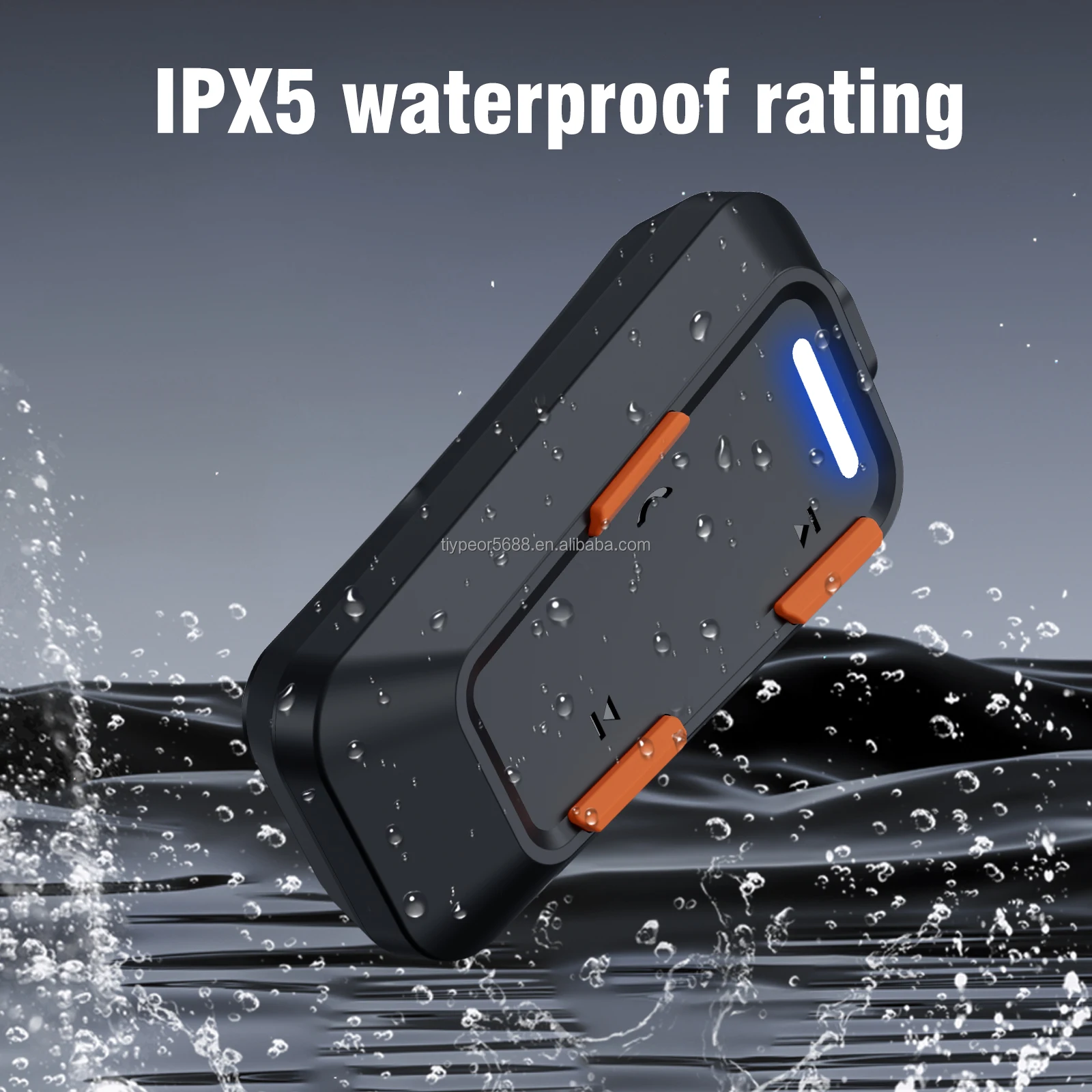 product tiypeor motorcycle noise reduction bluetooth intercom headphones helmet wireless headset with fm radio waterproof ipx5-6