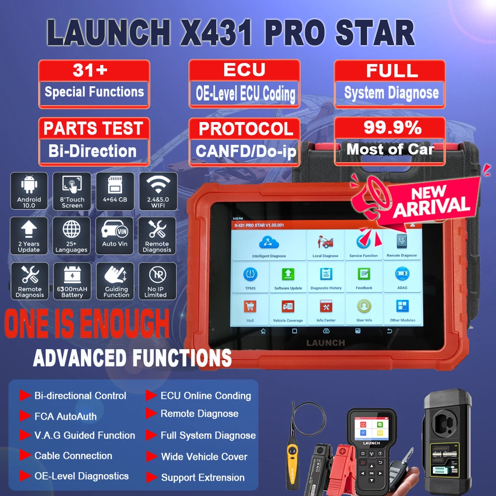 图片关键词 Original Launch X431 Pros Star Elite X-431 Pro ECU Coding Obd2 Auto Diagnostic Scanner Tools for Cars