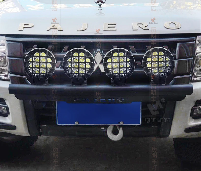 Front Bumper Hood Led Grill Lights For V97 V93 V73 Mitsubishi Pajero