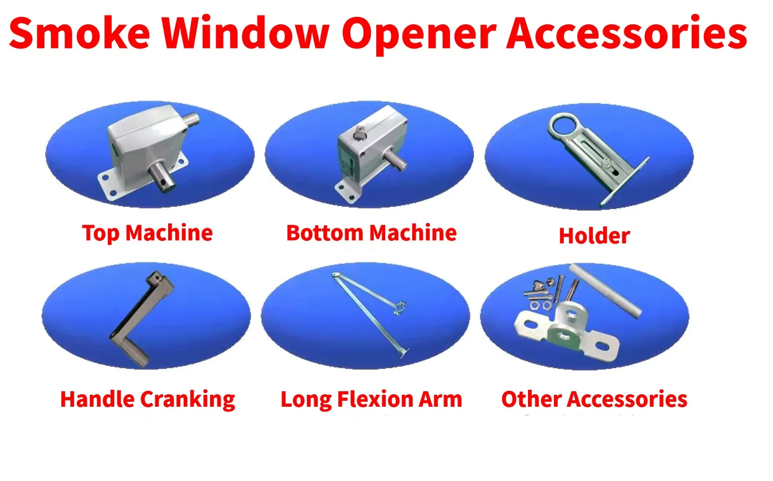 Factory Smoke Exhaust Window Switch with Hand Cranking Customized Adjustable Smoke Window Opener