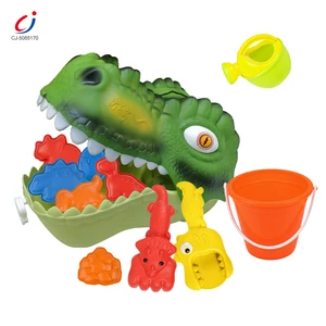 Chengji Dinosaur Beach Bucket Creative Interesting Portable Cartoon Animal Design Shape Kids Beach Activities Toys