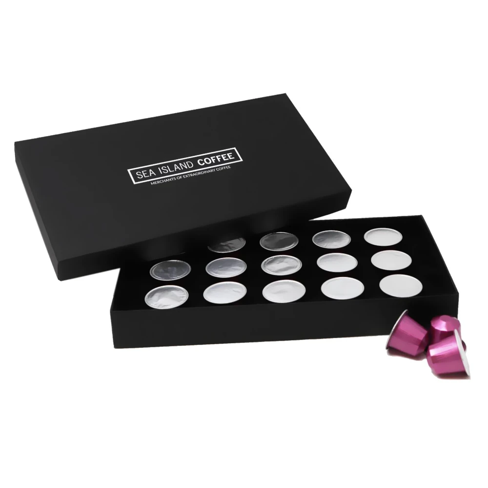 Custom Printing Paper Cardboard Coffee Capsule Pod Gift Box Packaging for Coffee Capsule