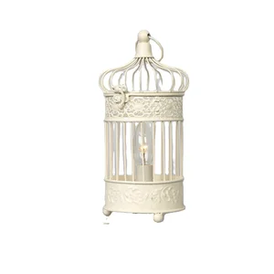 Antique Side Decorative Birdcage Table Lamp