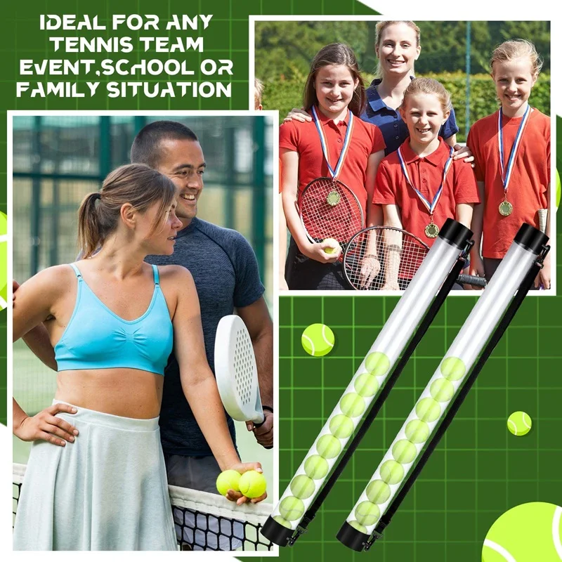 Tennis Ball Collector Picker Tennis Ball Retriever Tube Carrier Tennis Ball Pick up Tube with Shoulder Strap details