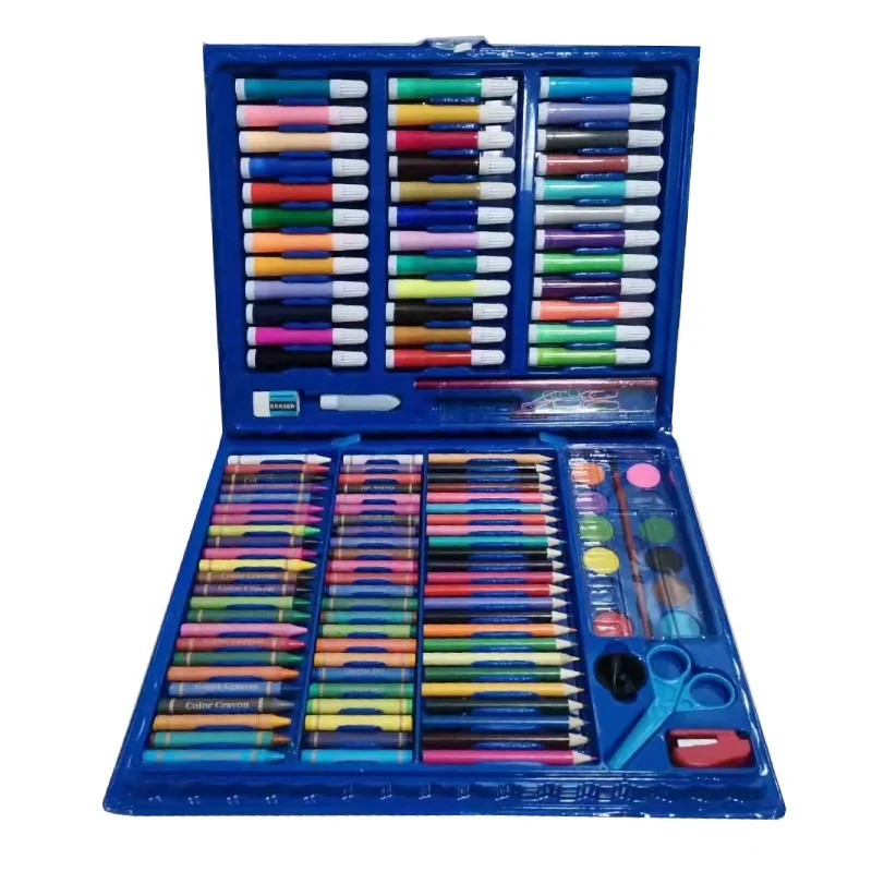 Набор для рисования акварелью детей 150 шт. разноцветная ручка цветная