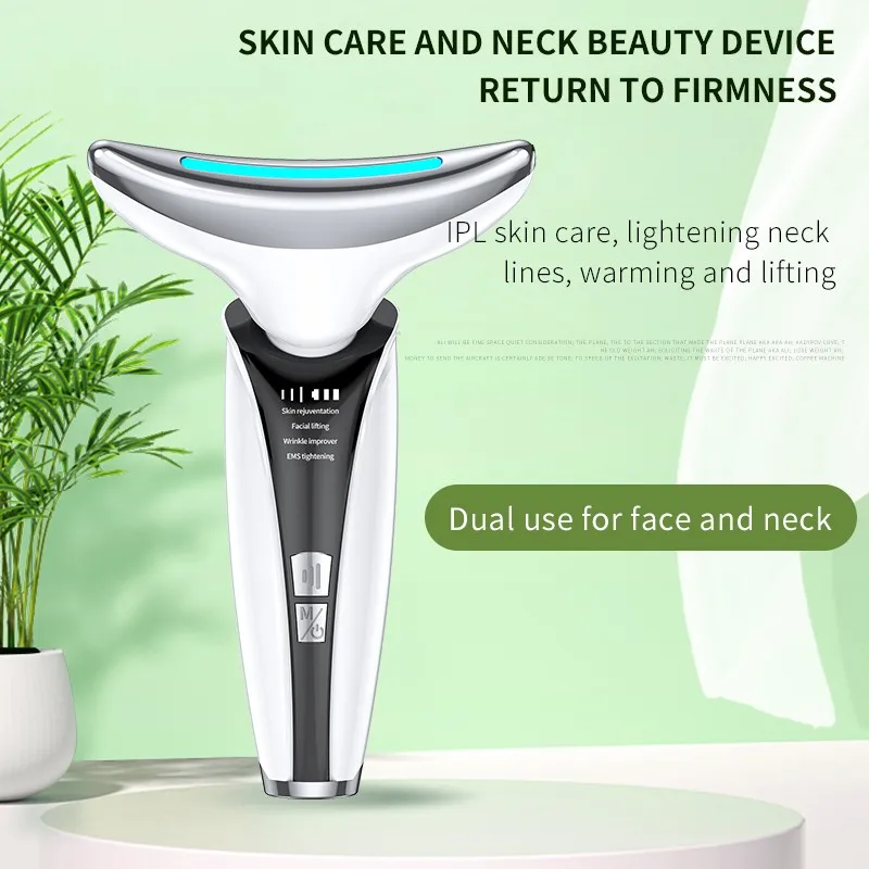 USB Plug Handheld Microcurrent Heating Neck Beauty Device Electric ...