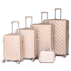 Four-piece Luggage Sets, Swivel Wheels, TSA Zipper Cases, Business Travel Cases, Wholesale Carry-on Cases Customized logo
