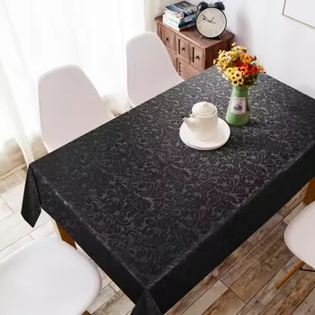 100% Polyester Rectangular Tablecloth Washable Fabric for Dining Kitchen and Outdoor Rectangle Tables