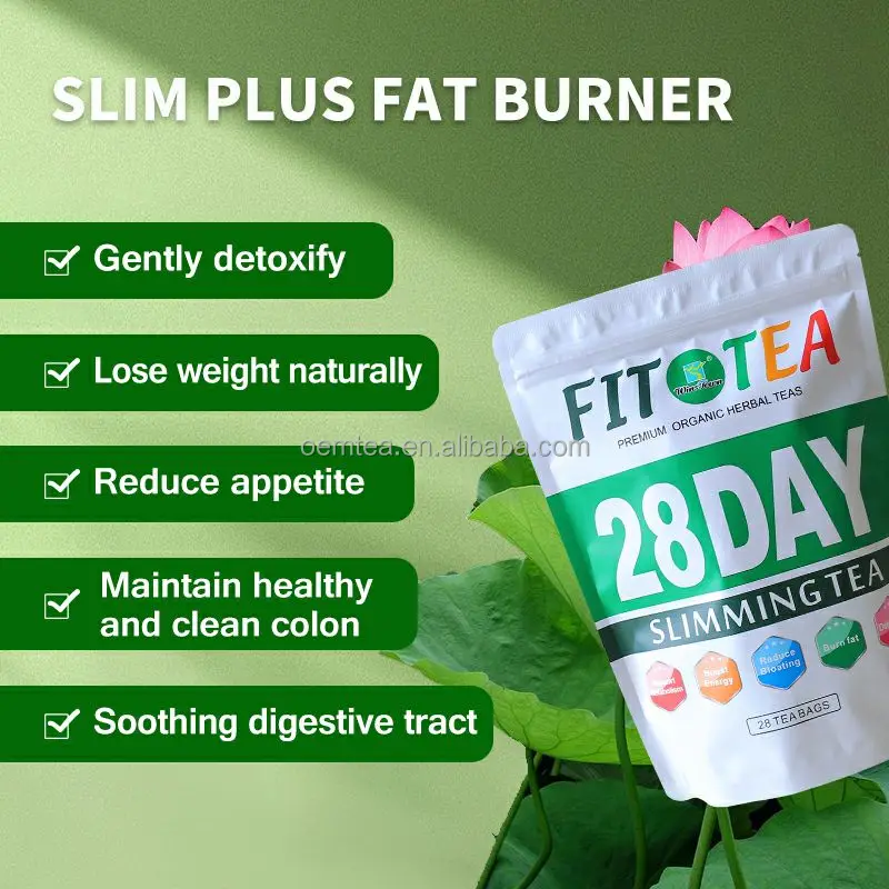 28 Day Fit Tea Natural Herbal Detox Tea Support Healthy Weight Management Cleanse Body Boost Metabolism Slimming Tea